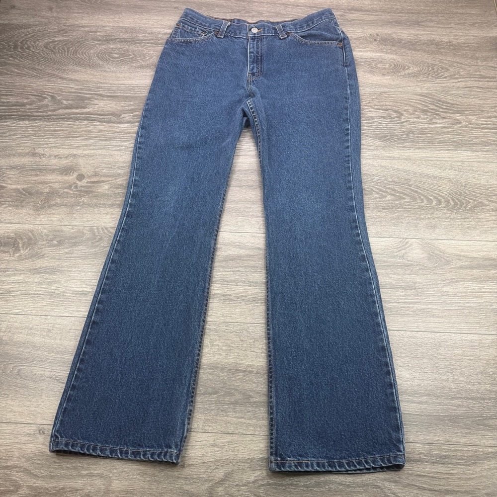 Vintage Levis 517 Bootcut Slim Fit Jeans Women 31x31 Blue Flare USA Made Y2K 90s